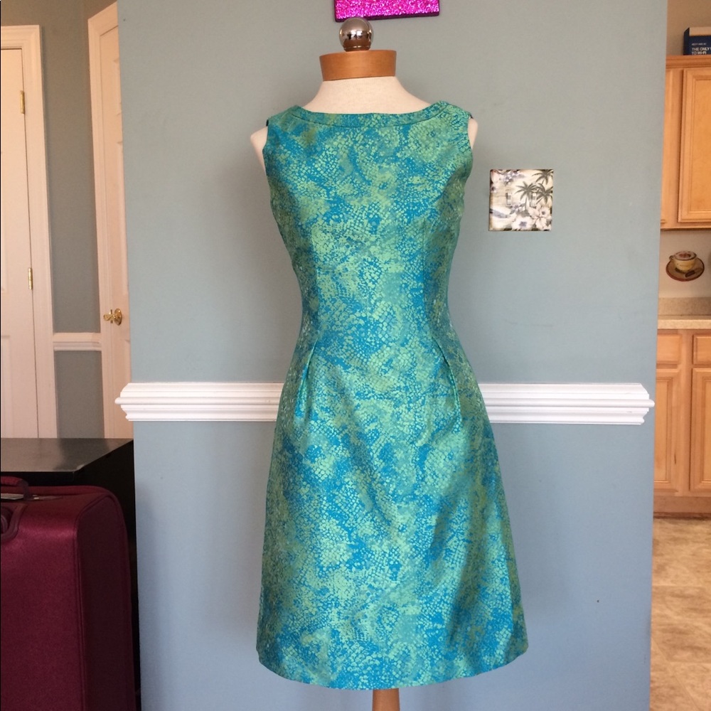 Silk Blend Brocade Sheath by Tahari